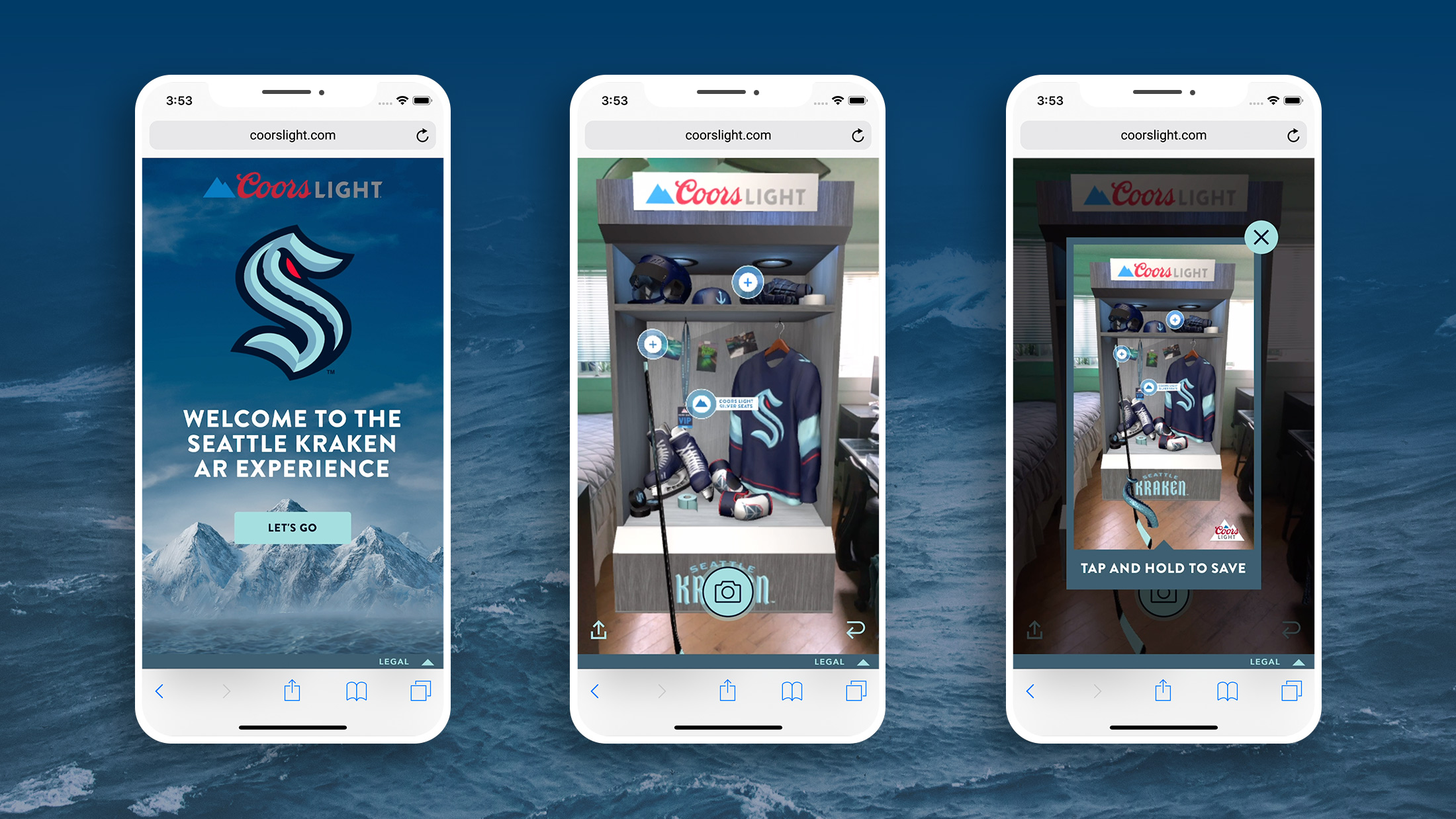 COORS LIGHT SEATTLE KRAKEN AR PORTAL